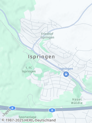 Here Map of Ispringen