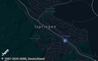 Heizung Map of Ispringen
