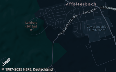 Heizung Map of Affalterbach