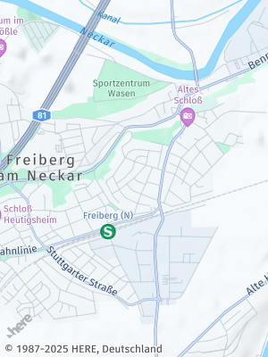Here Map of Freiberg am Neckar