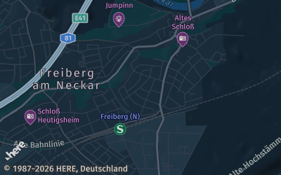 Heizung Map of Freiberg am Neckar