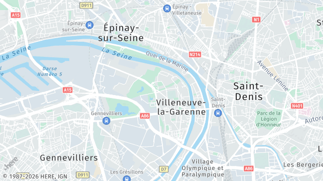 Carte de la zone d'intervention à L'Île-Saint-Denis