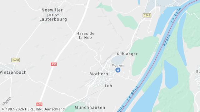 Carte de la zone d'intervention à Mothern