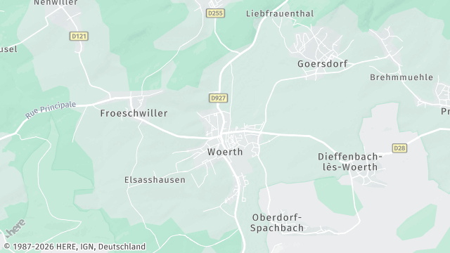 Carte de la zone d'intervention à Wœrth