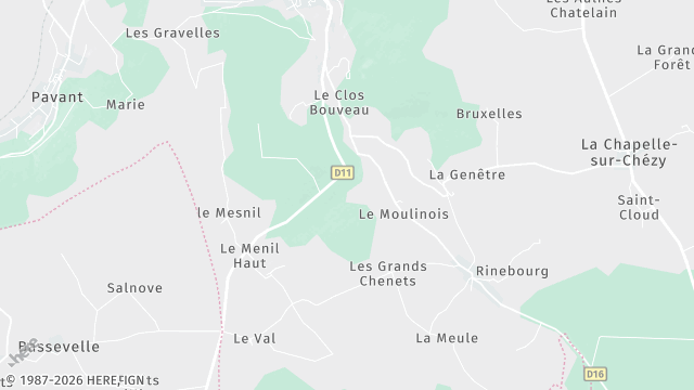 Carte de la zone d'intervention à Nogent-l'Artaud