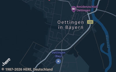 Heizung Map of Oettingen in Bayern