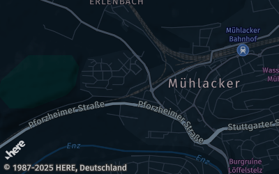 Heizung Map of Mühlacker