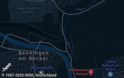 Heizung Map of Benningen am Neckar