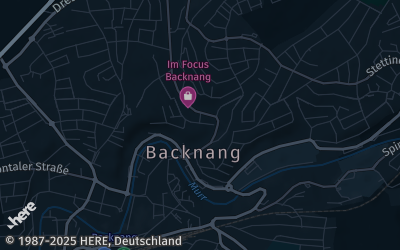 Heizung Map of Backnang
