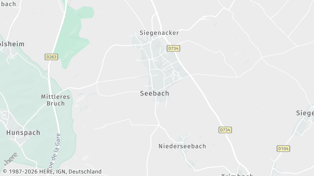 Carte de la zone d'intervention à Seebach