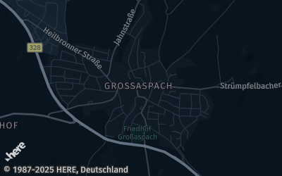 Heizung Map of Aspach bei Backnang