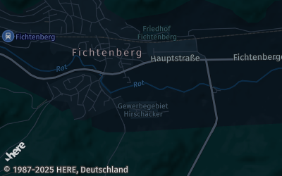 Heizung Map of Fichtenberg