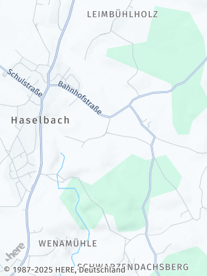 Here Map of Haselbach bei Mitterfels
