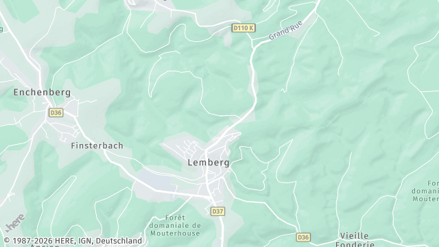 Carte de la zone d'intervention à Lemberg