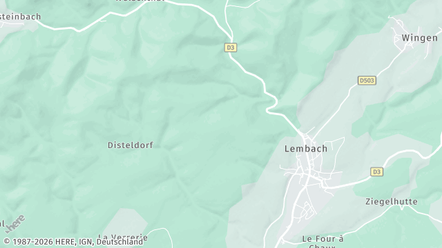 Carte de la zone d'intervention à Lembach