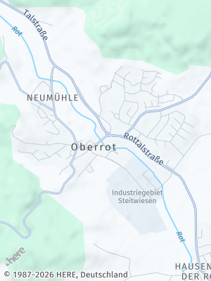 Here Map of Oberrot bei Gaildorf