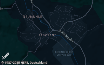 Heizung Map of Oberrot bei Gaildorf