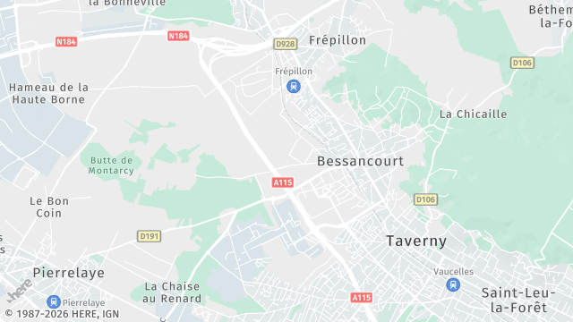 Carte de la zone d'intervention à Bessancourt