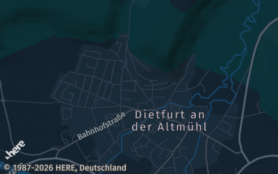 Heizung Map of Dietfurt an der Altmühl