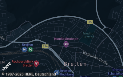 Heizung Map of Bretten