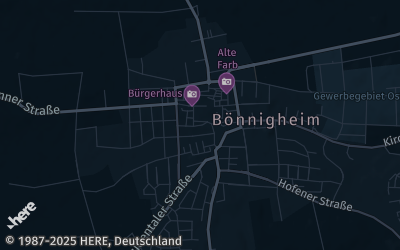 Heizung Map of Bönnigheim