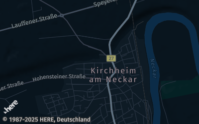 Heizung Map of Kirchheim am Neckar