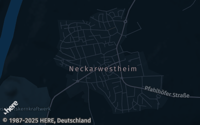 Heizung Map of Neckarwestheim