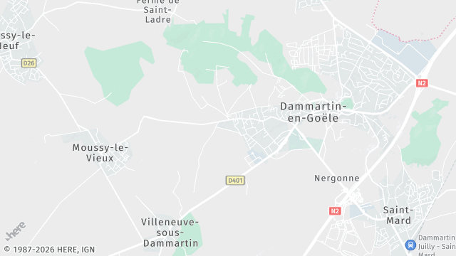 Carte de la zone d'intervention à Longperrier