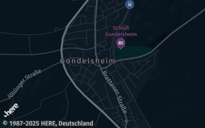 Heizung Map of Gondelsheim