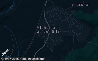 Heizung Map of Michelbach an der Bilz