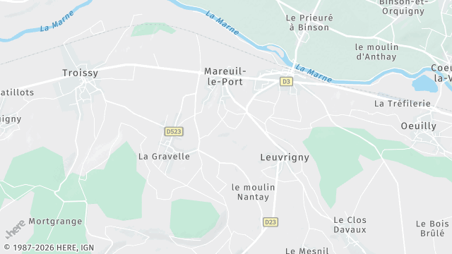 Carte de la zone d'intervention à Mareuil-le-Port