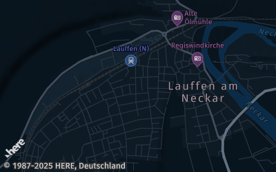 Heizung Map of Lauffen am Neckar