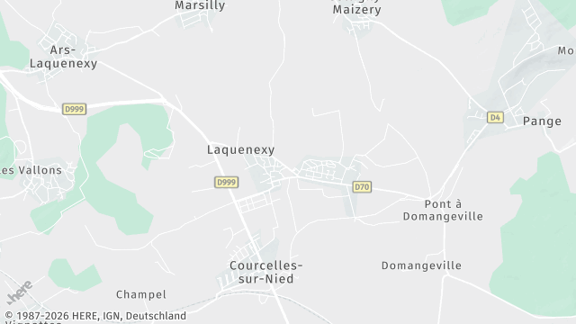 Carte de la zone d'intervention à Laquenexy