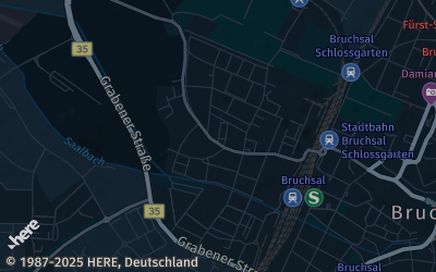 Heizung Map of Bruchsal