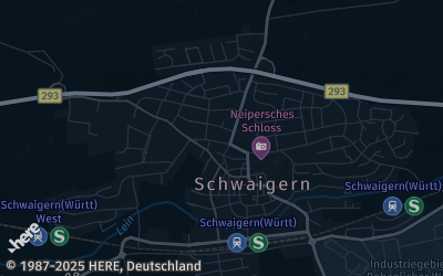 Heizung Map of Schwaigern