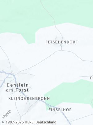 Here Map of Dentlein am Forst