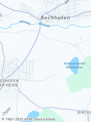 Here Map of Bechhofen an der Heide