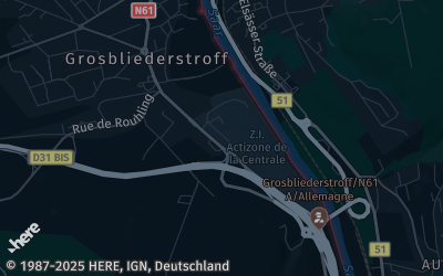 Heizung Map of Kleinblittersdorf