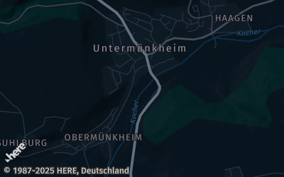 Heizung Map of Untermünkheim