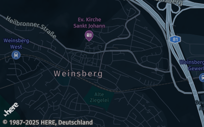 Heizung Map of Weinsberg