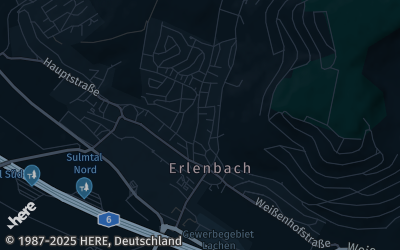 Heizung Map of Erlenbach