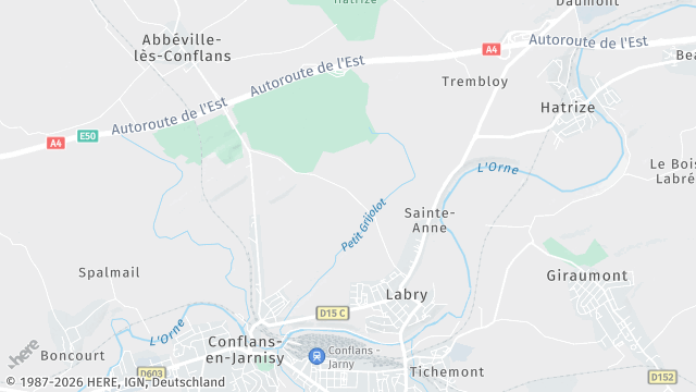 Carte de la zone d'intervention à Labry