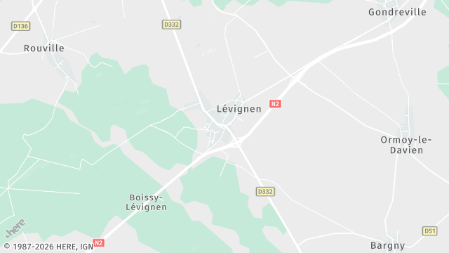 Carte de la zone d'intervention à Lévignen