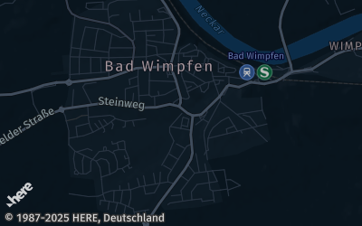 Heizung Map of Bad Wimpfen