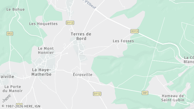 Carte de la zone d'intervention à Terres de Bord