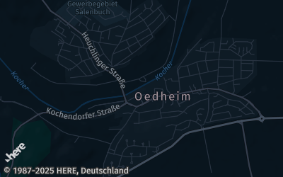 Heizung Map of Oedheim