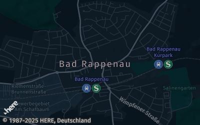 Heizung Map of Bad Rappenau