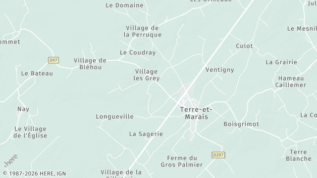 Carte de la zone d'intervention à Terre-et-Marais