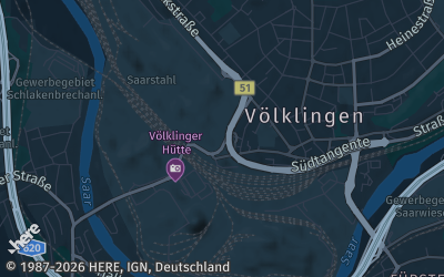 Heizung Map of Völklingen