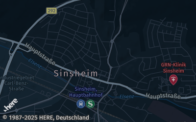 Heizung Map of Sinsheim
